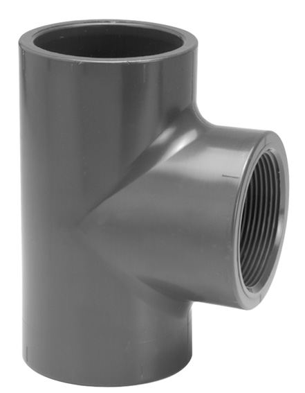 T stuk 90GR 32 Mm X 1 2 Bi X 32 Mm PN16 PVC Drukbuis Hulpstukken VDL